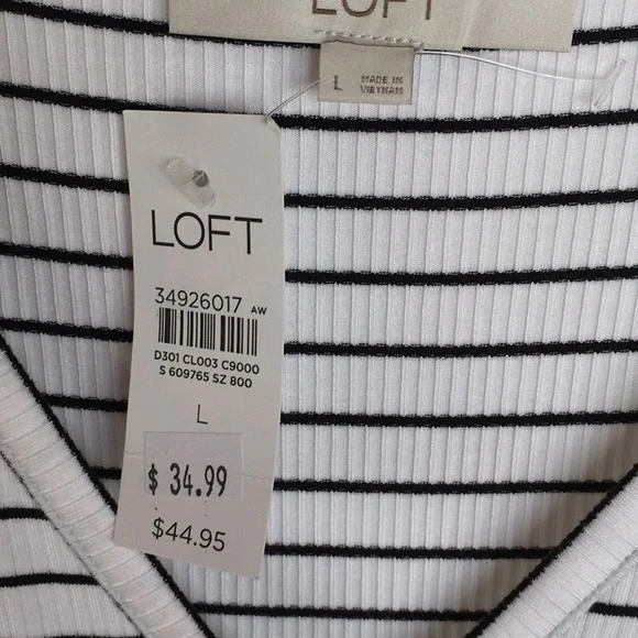 NWT LOFT Striped Top - Picture 3 of 4
